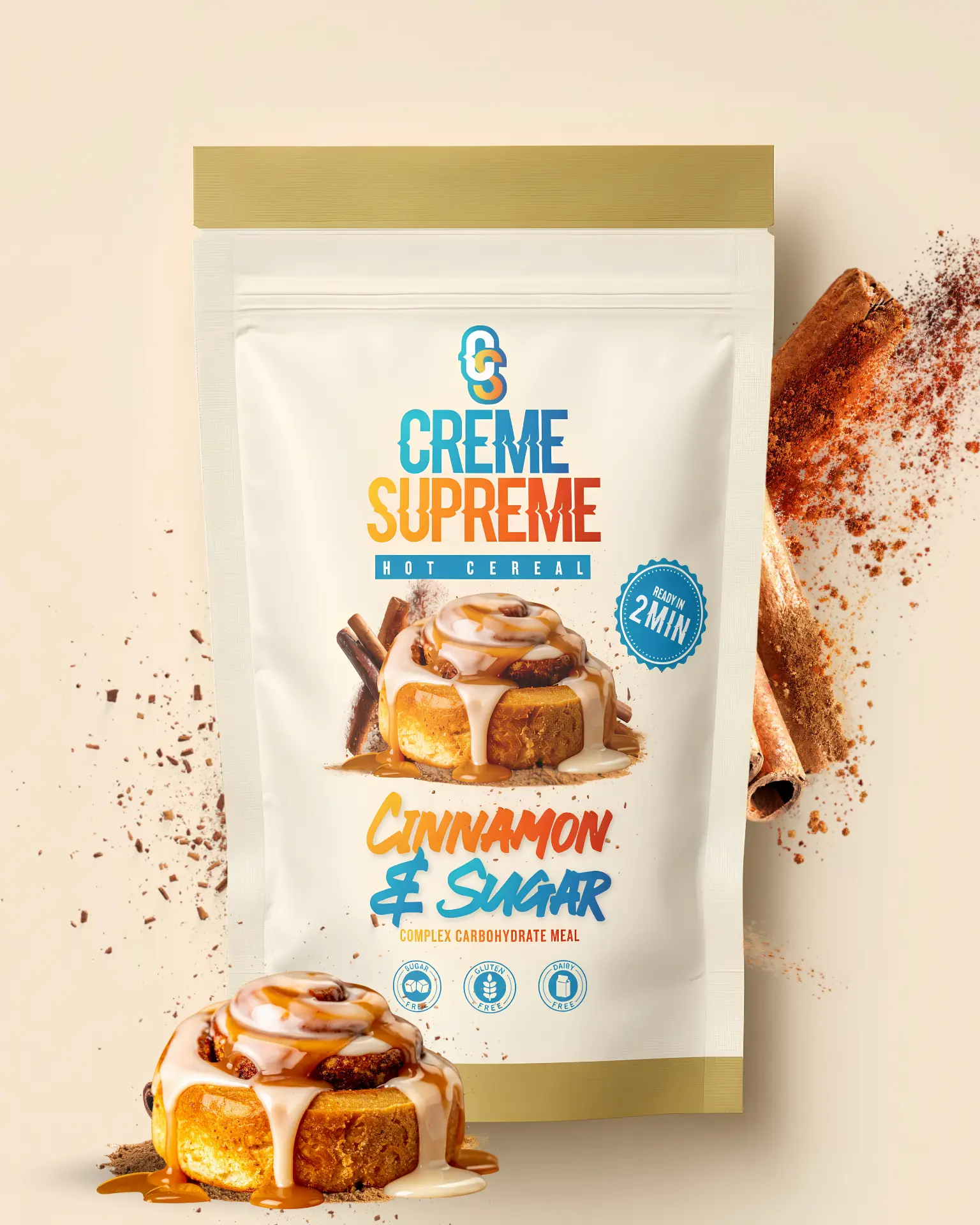 Cinnamon & Sugar Creme Supreme hot cereal pouch