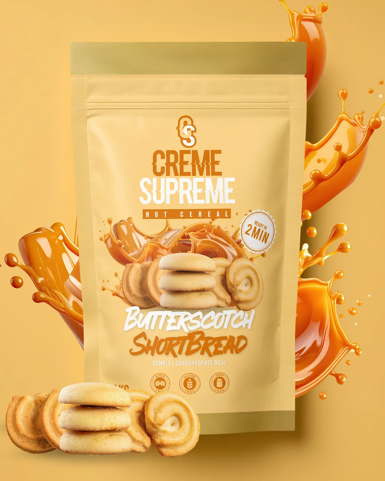 Butterscotch Shortbread Creme Supreme hot cereal pouch