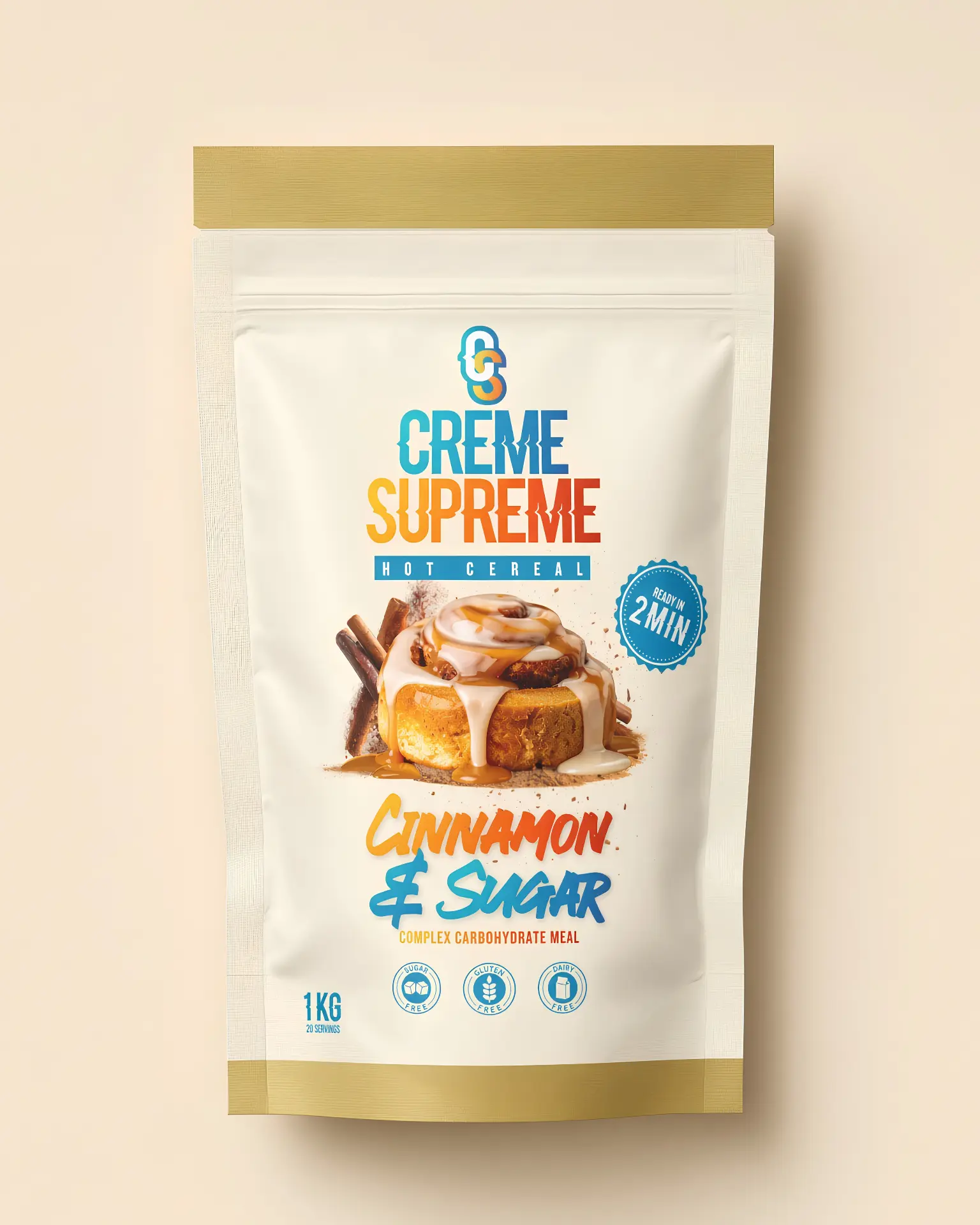 Cinnamon & Sugar Creme Supreme hot cereal pouch