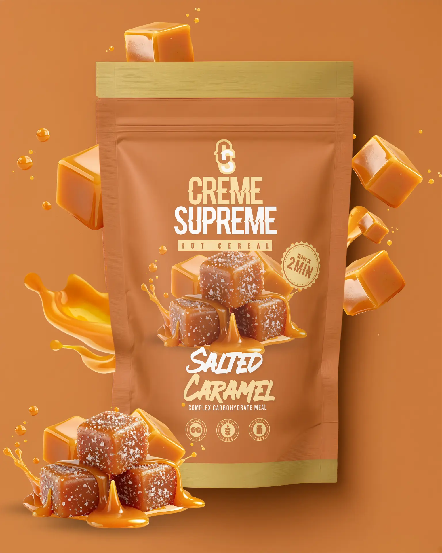 Salted Caramel Creme Supreme hot cereal pouch