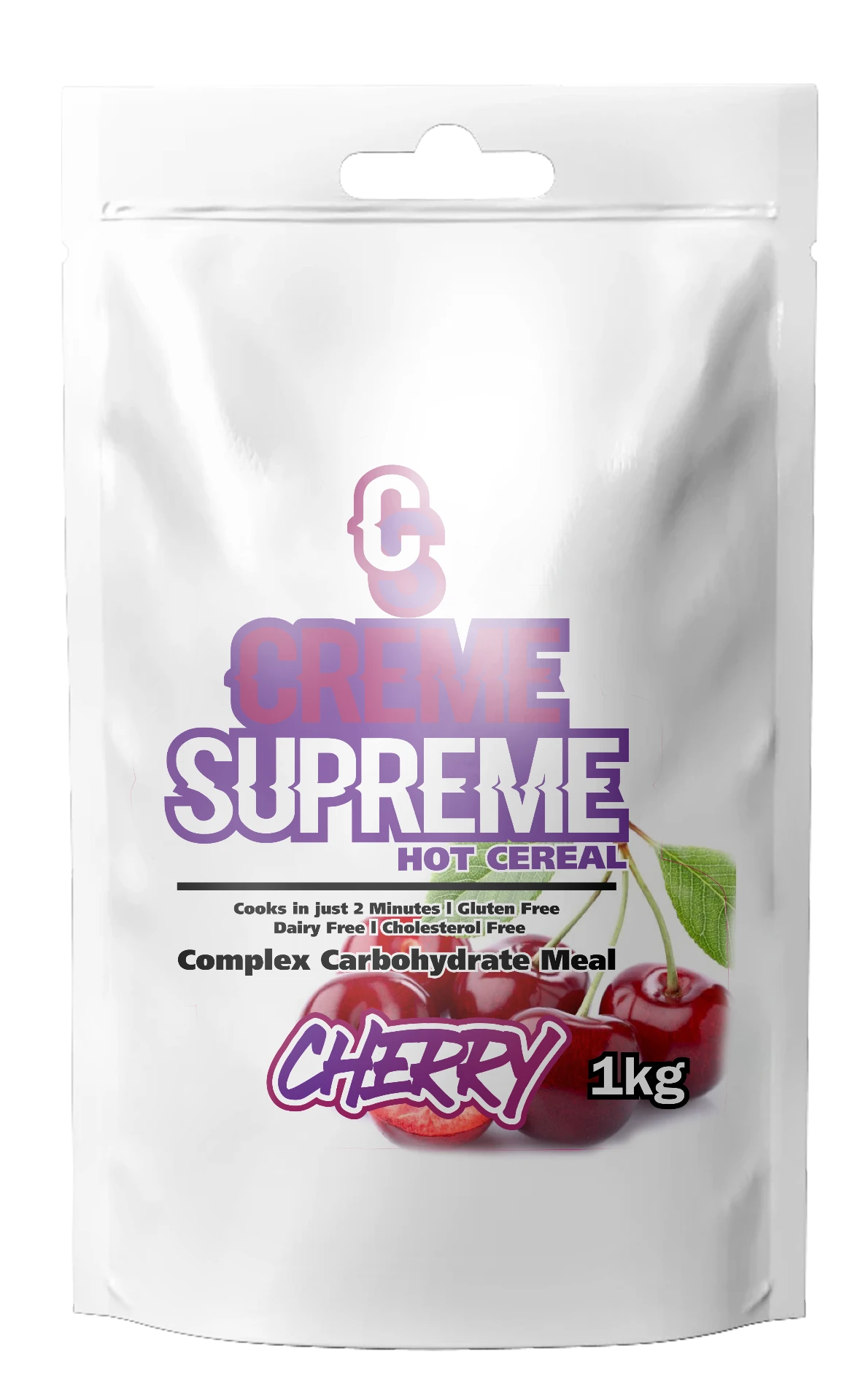 Cherry Creme Supreme 1kg pouch in previous packaging