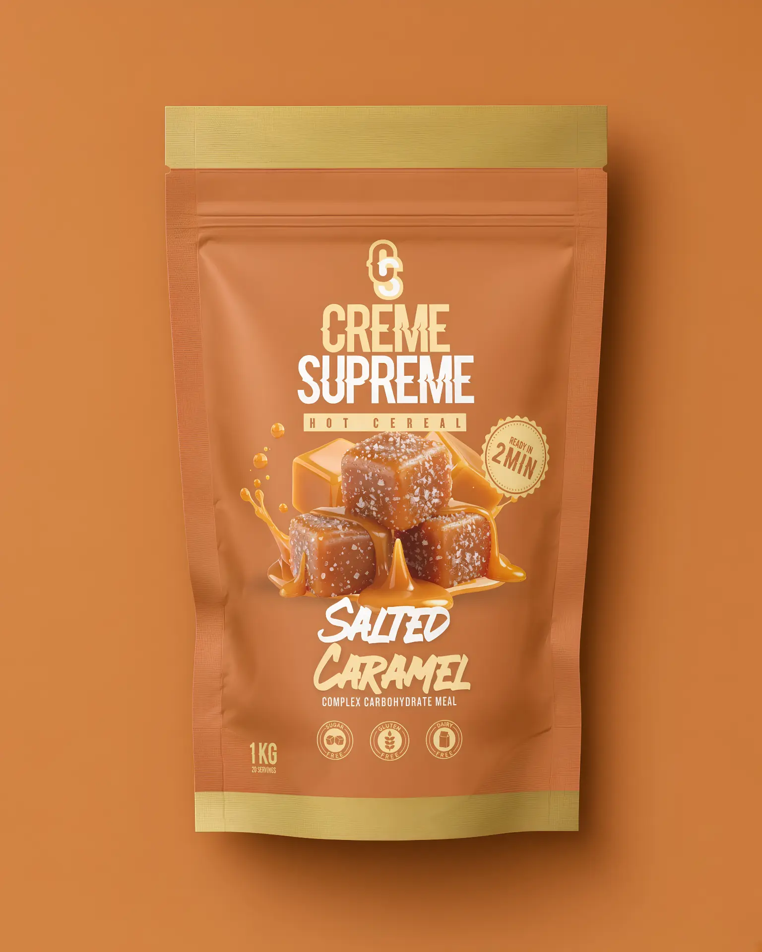 Salted Caramel Creme Supreme hot cereal pouch