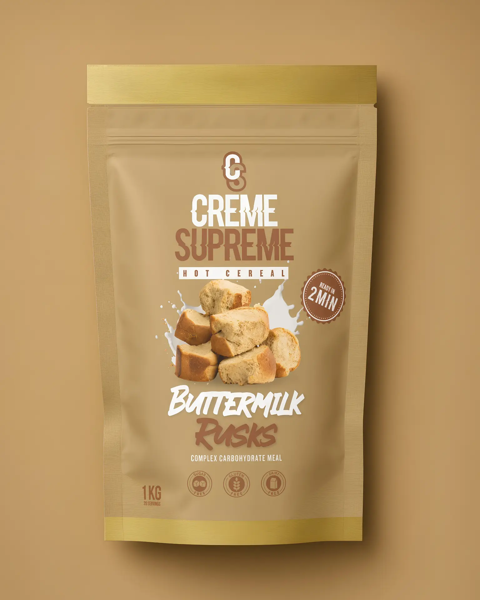 Buttermilk Rusks Creme Supreme hot cereal pouch
