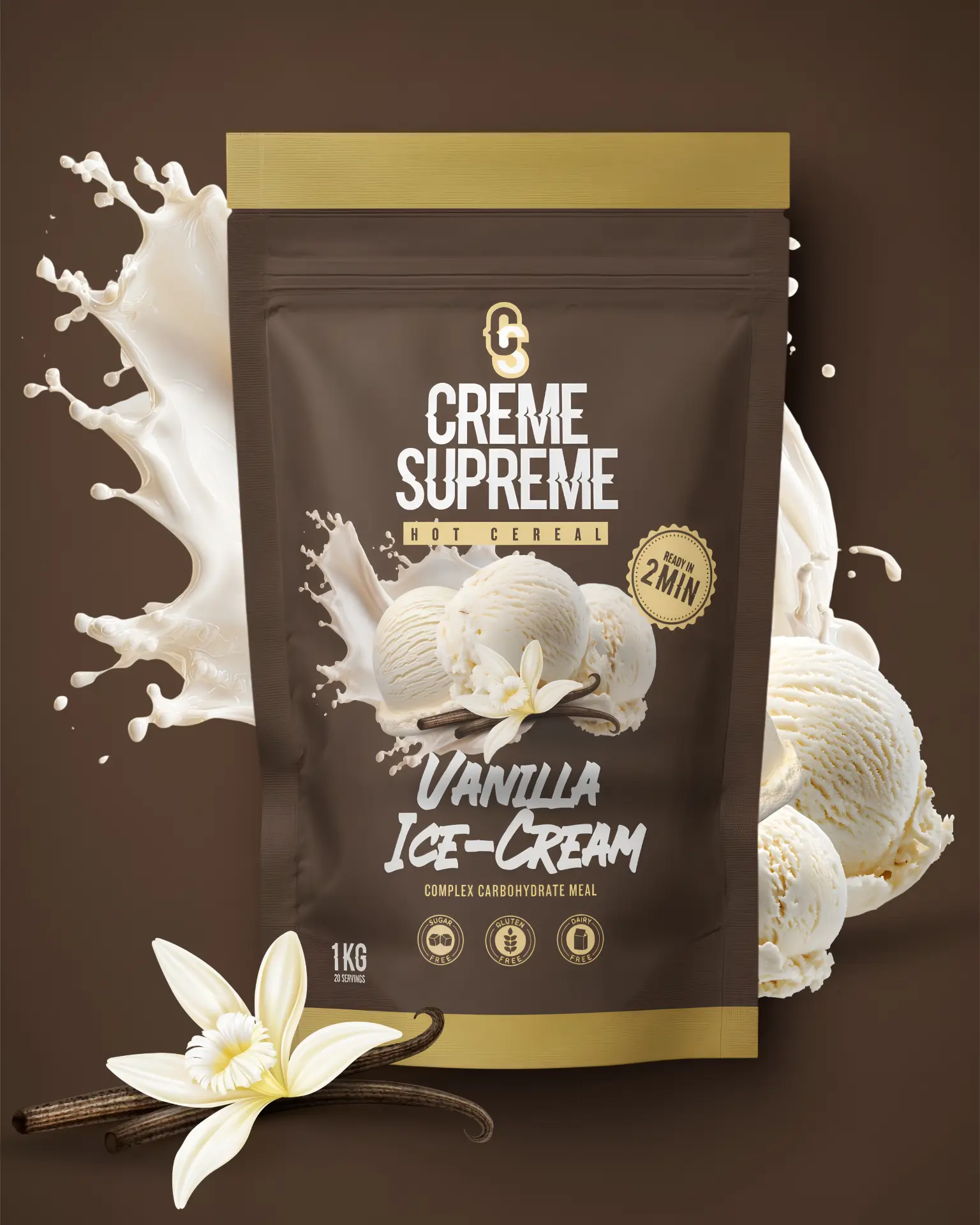 Vanilla Ice-Cream Creme Supreme hot cereal pouch